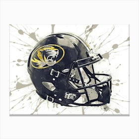 Missouri Tigers NCAA Helmet Poster 1 Canvas Print