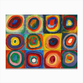 Color Study, Squares With Concentric Circles, Wassily Kandinsky Canvas Print