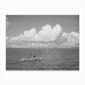 Fishing Boat Coming Into The Columbia River Packing Association Docks, Astoria, Oregon Canvas Print