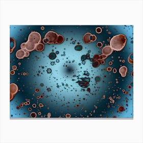 Alcohol Ink Blue, Light Blue, Dark Blue 1 Canvas Print