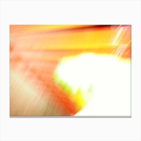 Abstract Motion Blur Glowing Colors Canvas Print