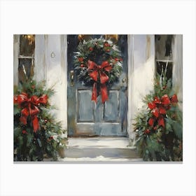 Christmas Door 3 Canvas Print