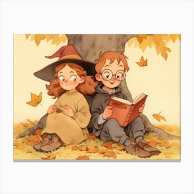 Autumn Reading Canvas Print