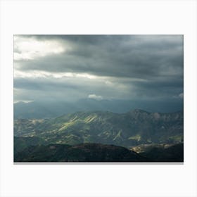 Back Country Light Rays Canvas Print