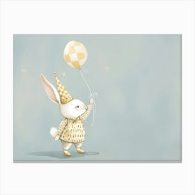 Birthday Bunny Kids and Nursery Canvas Print