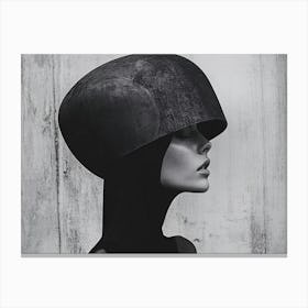 Portrait Of A Woman Wearing A Hat Canvas Print