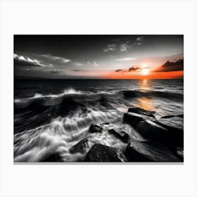 Sunset At The Beach 509 Canvas Print