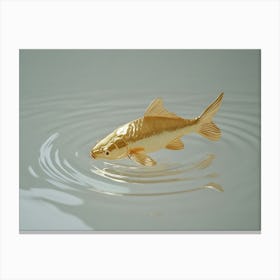 Gold Fish In Water Canvas Print