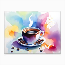 Coffee Painting 3 Canvas Print