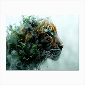 Wild Cat Aesthetic - Forest Zone Canvas Print