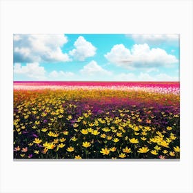 Field Of Flowers Canvas Print