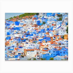 Blue City Of Chefchaouen Canvas Print