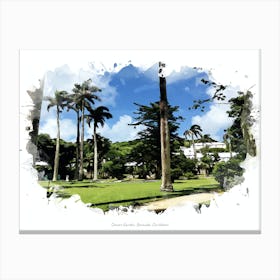 Somers Garden, Bermuda, Caribbean Canvas Print