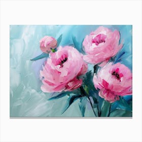 Pink Peonies 5 Canvas Print