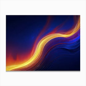 Abstract Flames Canvas Print