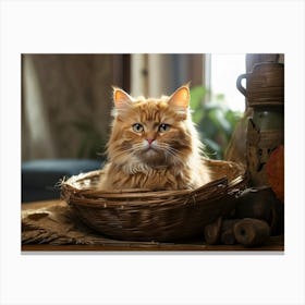 domestic cat 1 Canvas Print