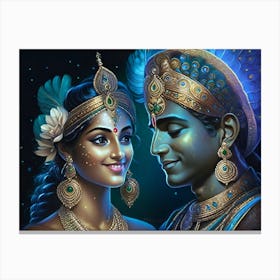 Lord Krishna Canvas Print