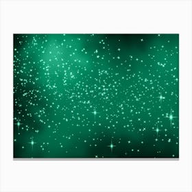 Mountain Meadow Shining Star Background Canvas Print