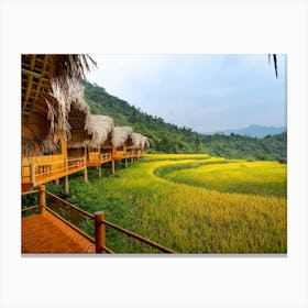 Rice Terraces In Vietnam Canvas Print