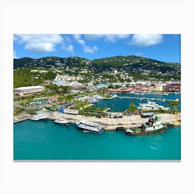 Port in St. Thomas, BVI Canvas Print