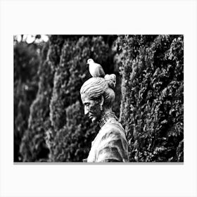 Queretaro Bird Head BW 1 Canvas Print