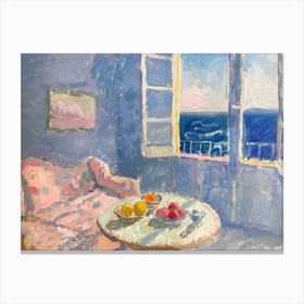 Muted Mornings Painting Inspired By Paul Cezanne Canvas Print