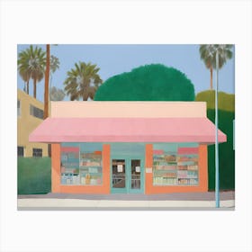 Los Angeles Abstract Drug Store Painting Canvas Print