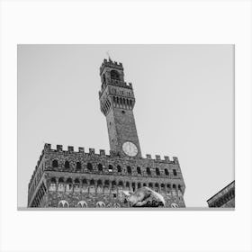 Florence In Black And White 9 Canvas Print