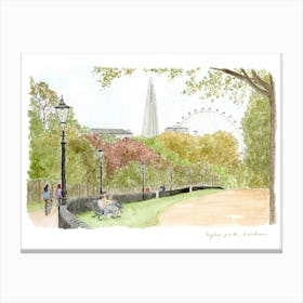 Hyde Park, London Canvas Print