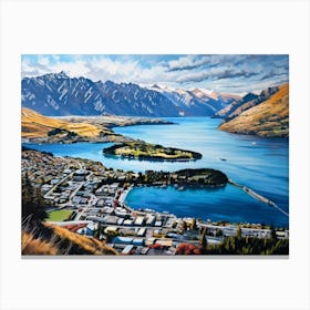 Queenstown art Canvas Print