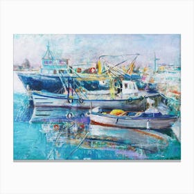 Boats at Rest Canvas Print