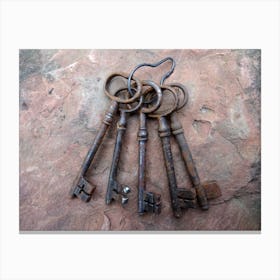 Rusty Keys Canvas Print