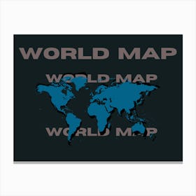 World Map 1 Canvas Print