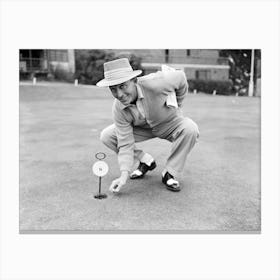 Bing Crosby On The Golf Course Playing For Charity Canvas Print