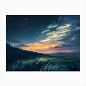 Night Sky 1 Canvas Print