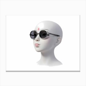 Round Sunglasses Canvas Print