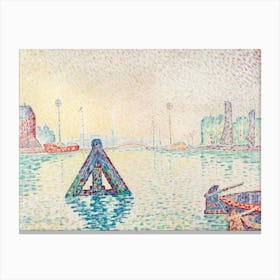 In Holland – The Buoy (1896), Paul Signac Canvas Print