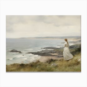 Coastal Breeze Oil Painting Canvas Print