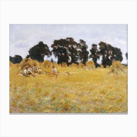 Reapers Resting In A Wheat Field (1885), John Singer Sargent Canvas Print