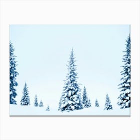 Christmas Tree On North Pole 1 Canvas Print