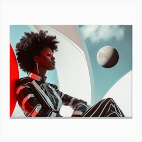 Afro-American Woman Canvas Print