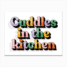 Cuddles In The Kitchen Canvas Print