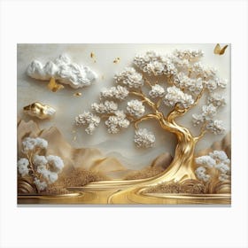 Gold Tree 4 Canvas Print