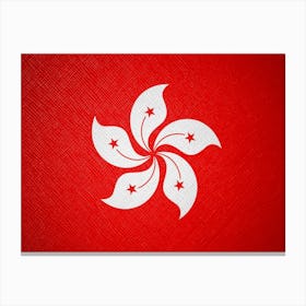 Flag Of Hong Kong Canvas Print