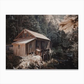 Creekside Cabin Canvas Print