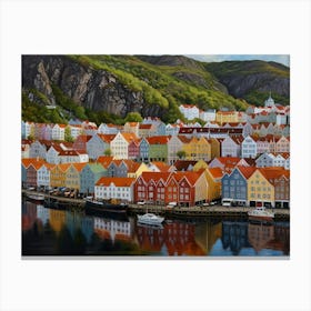 Bergen City 1  Canvas Print