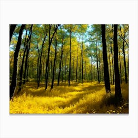 Yellow Forest 9 Canvas Print