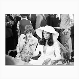 Wedding Of Mick And Bianca Jagger And In Saint Tropez, 1971 Canvas Print