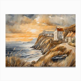 European Coastal Painting (203) Canvas Print