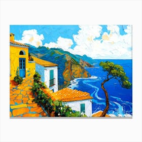 Seaside Motel - Sicily Canvas Print